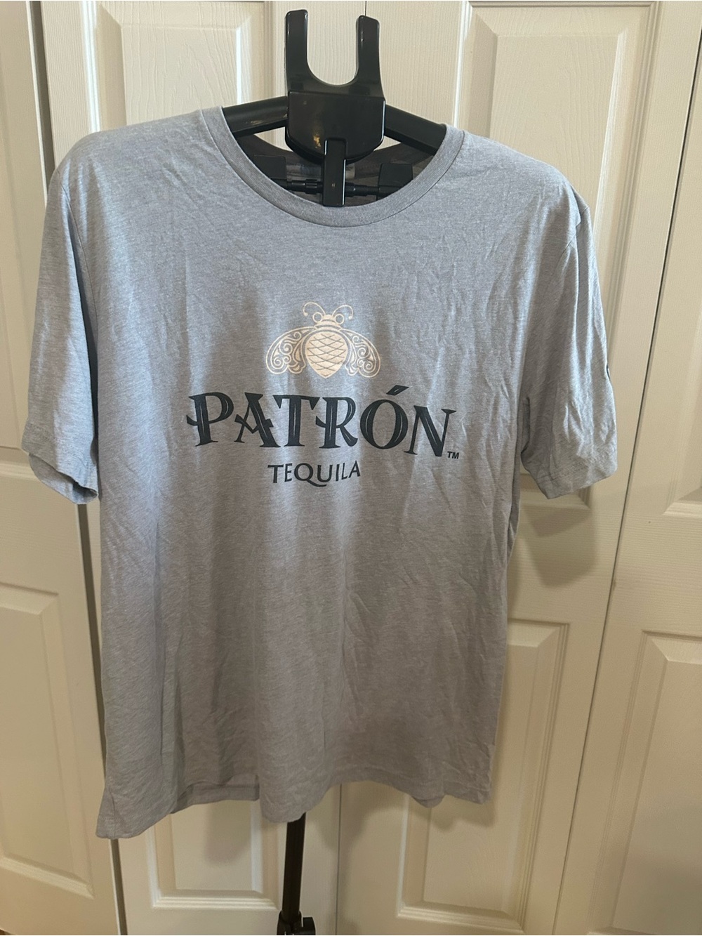 Patron Tequila Men's Light Gray Logo T-Shirt